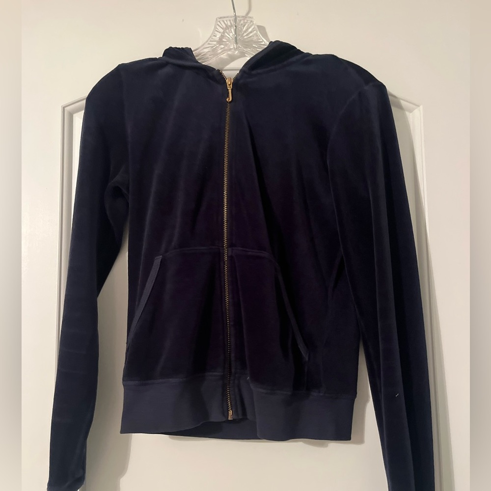 navy blue juicy couture zip up size M